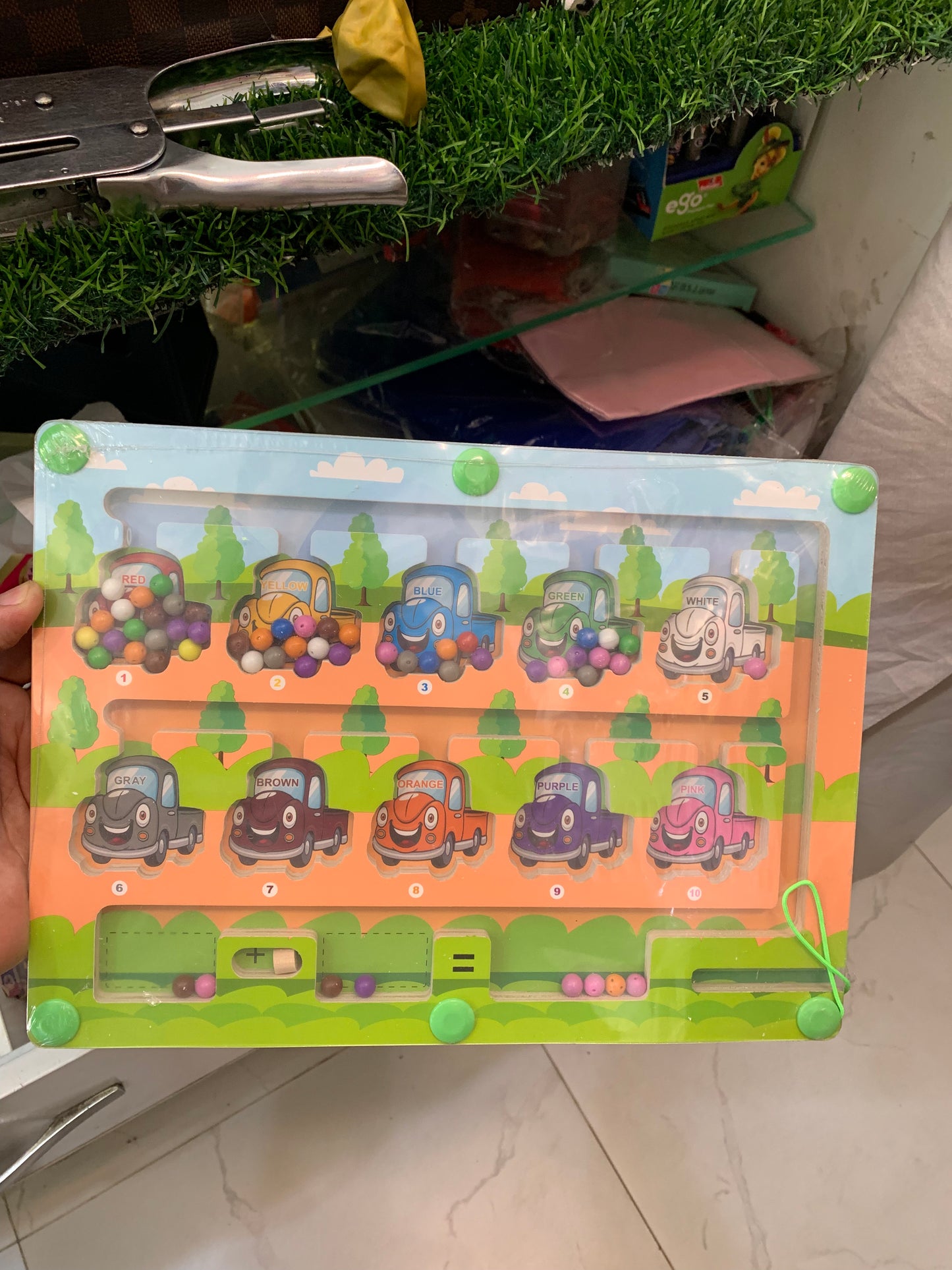 Magnetic Color and Number Maze