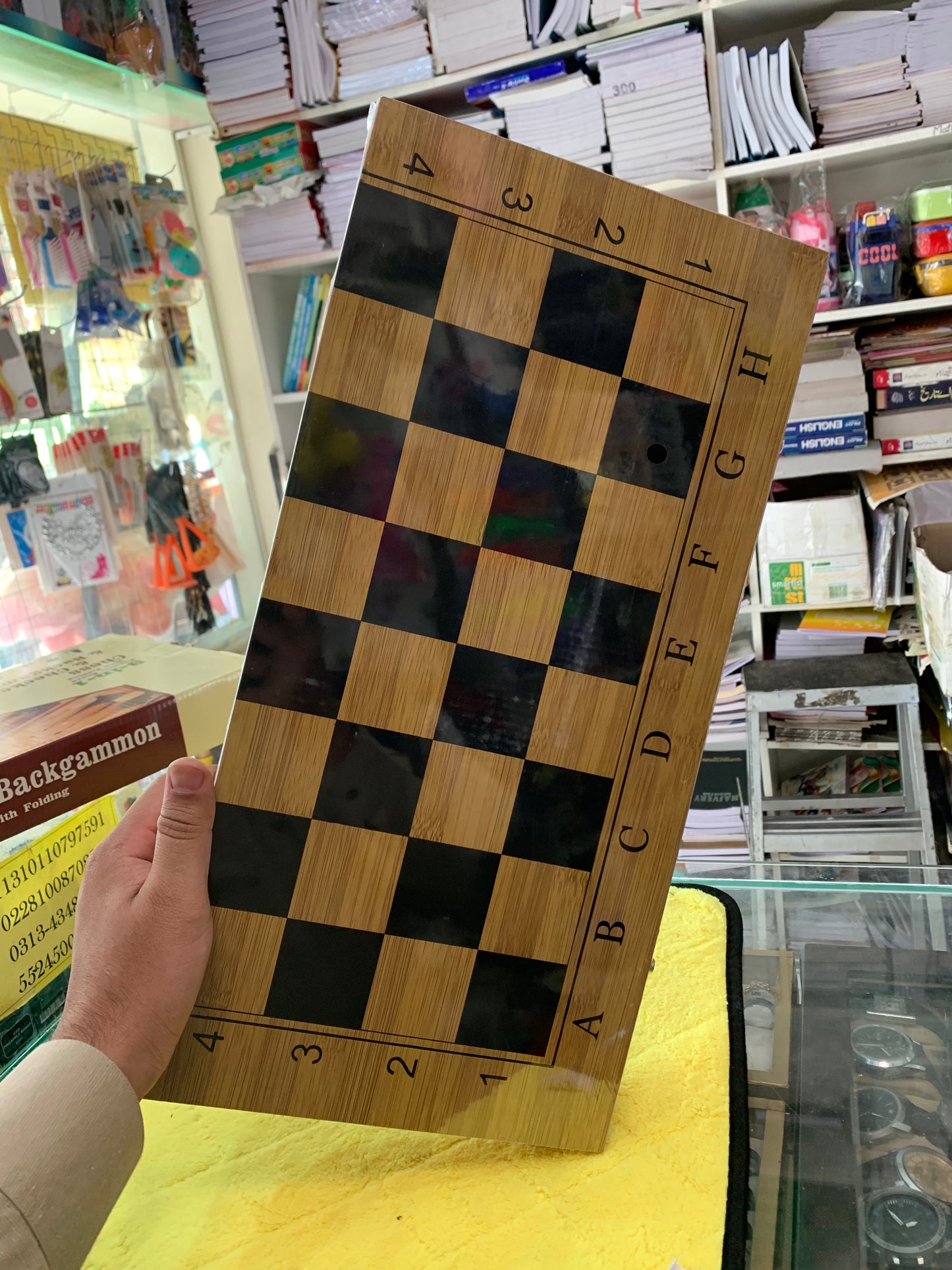 Wooden Chess With Wooden Accessories