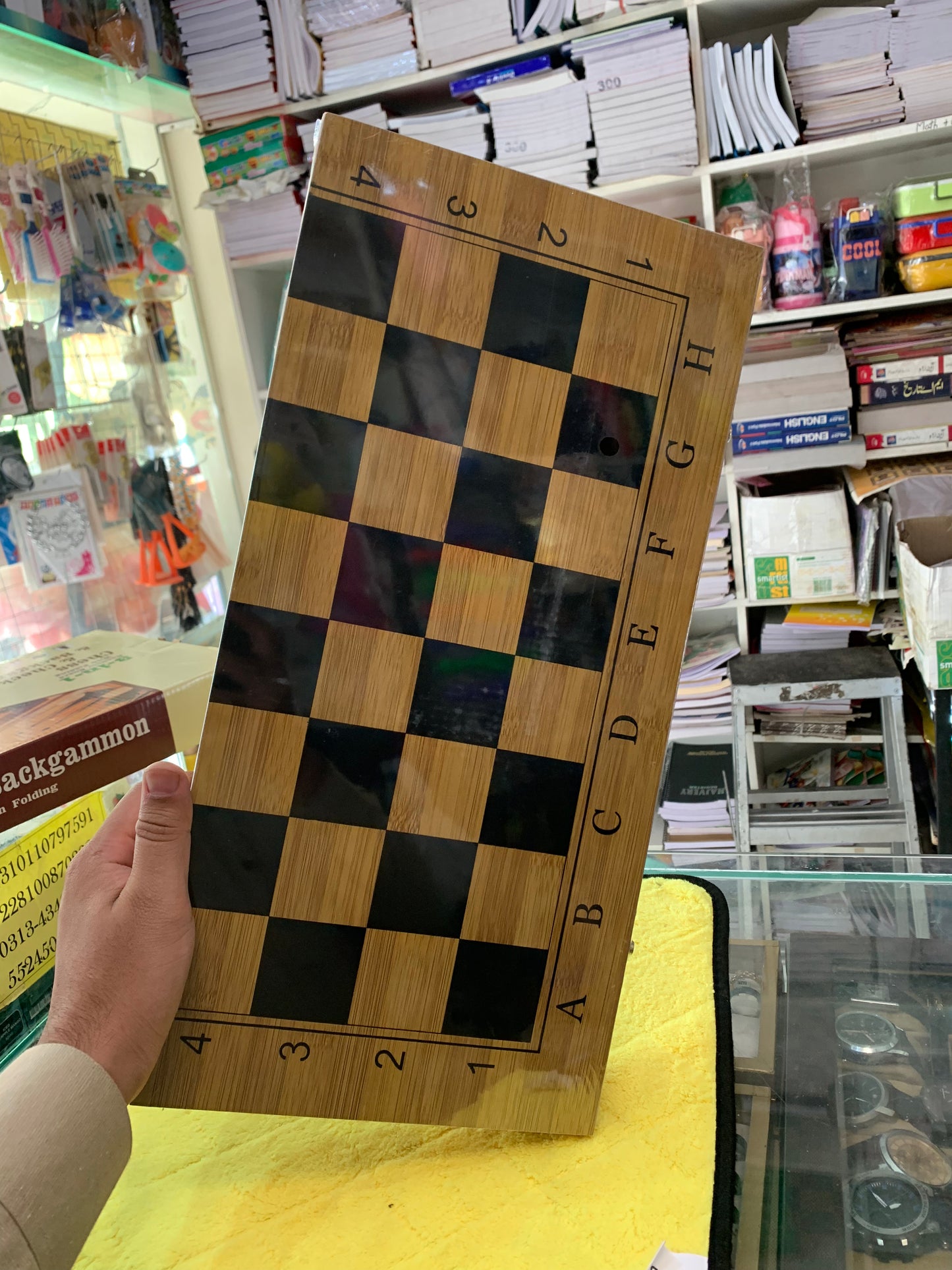 Wooden Chess With Wooden Accessories